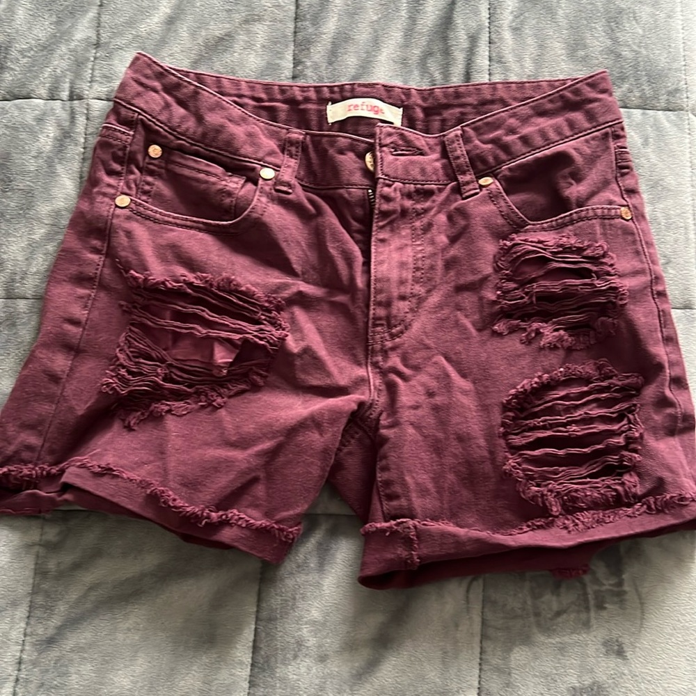 Ripped jeans shorts